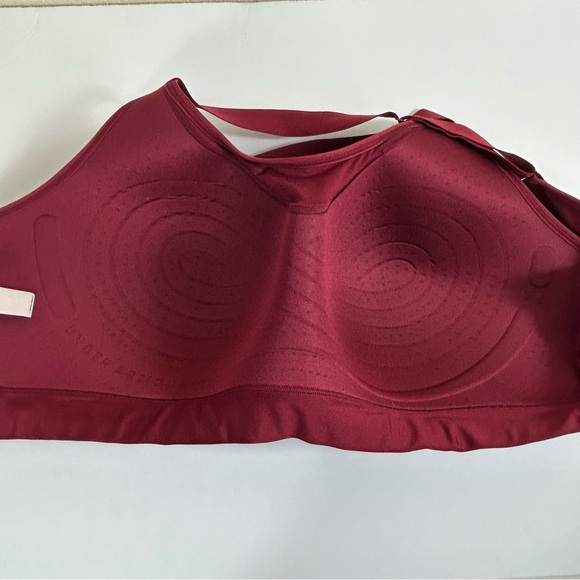 Under Armour Women’s Continuum High Sports Nebula Burgundy Bra, Plus Size 3X - Picture 4 of 8